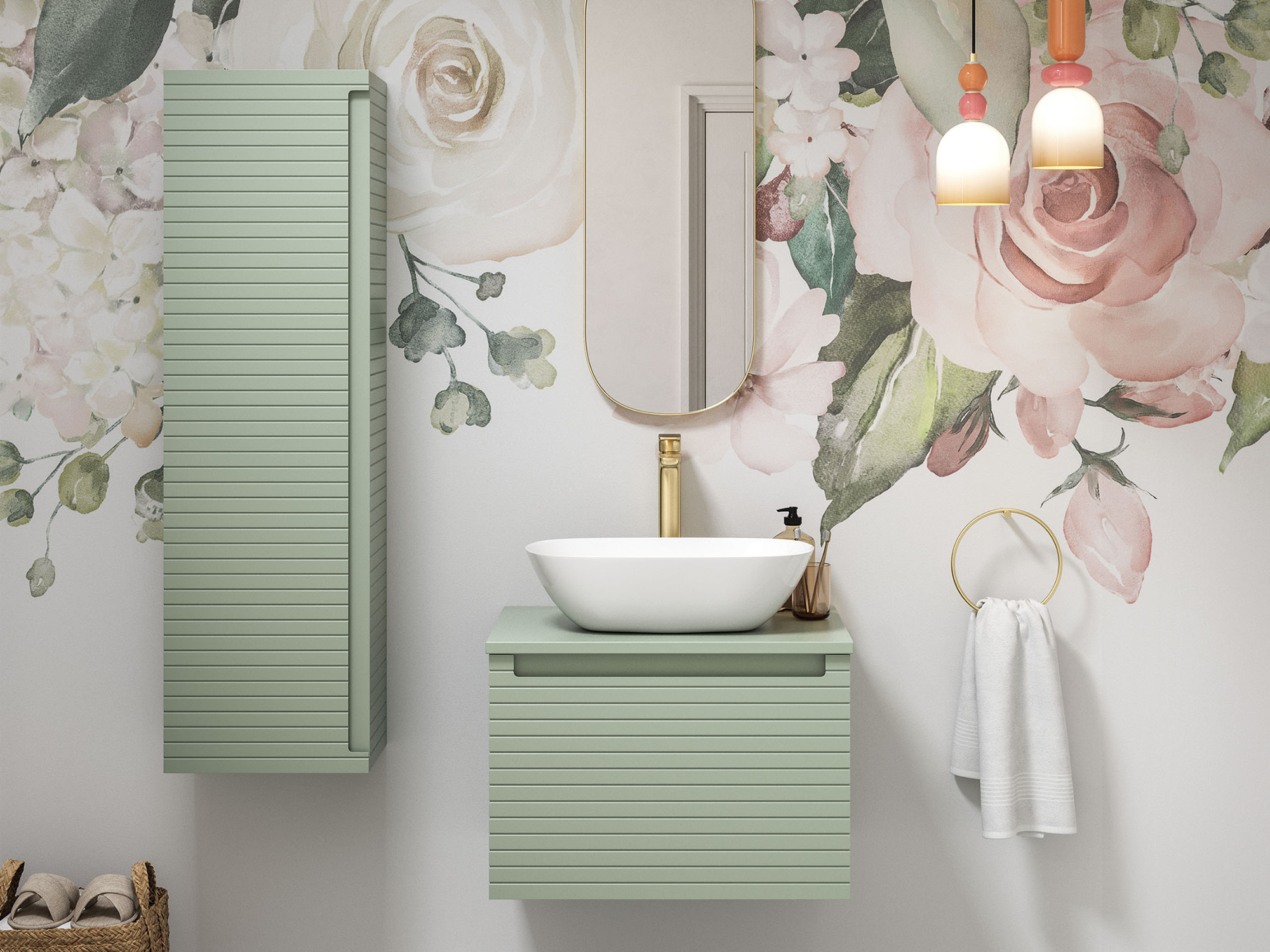 Align Willow Green Bathroom