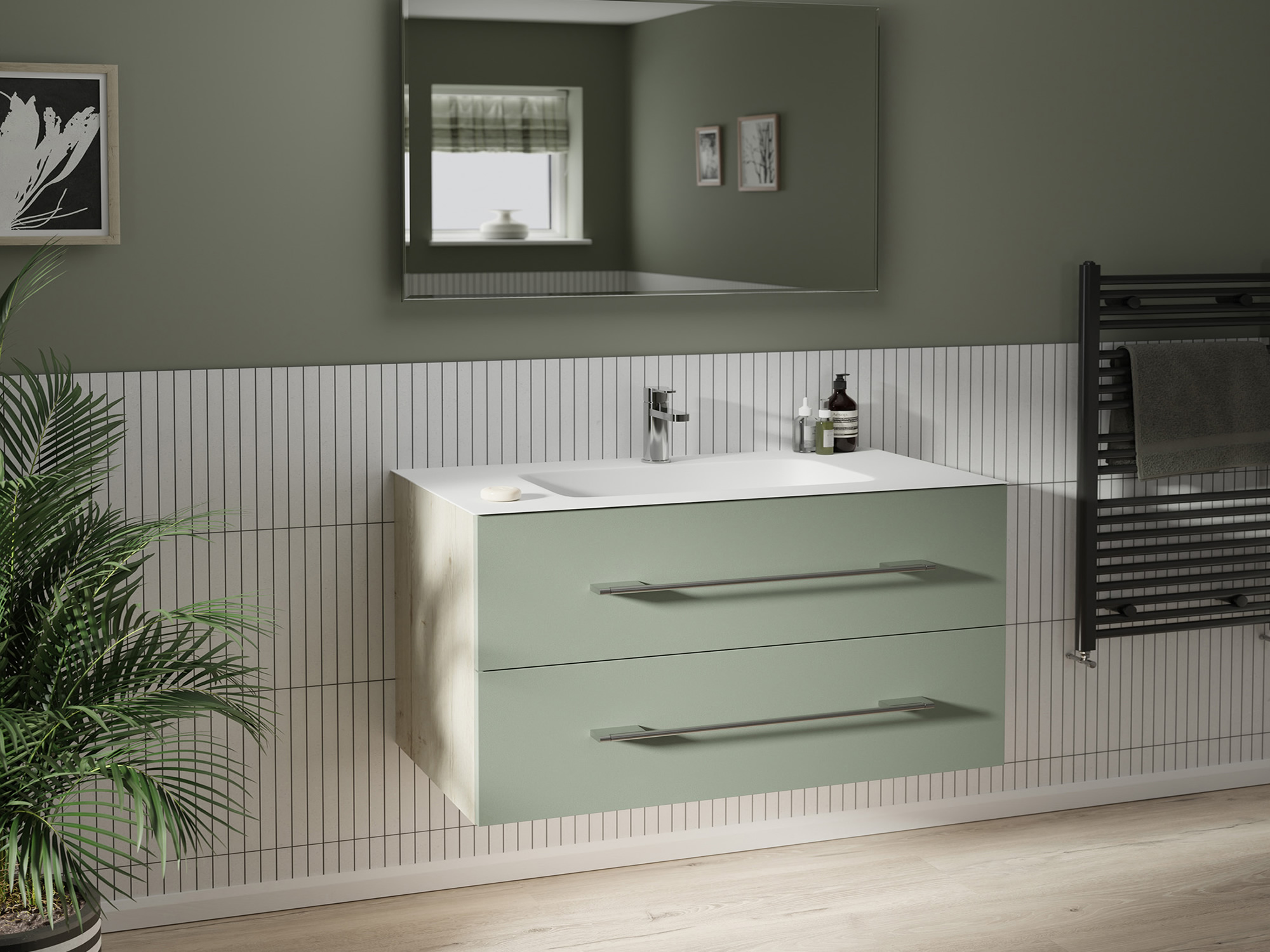 Design Metro Reed Green Bathroom