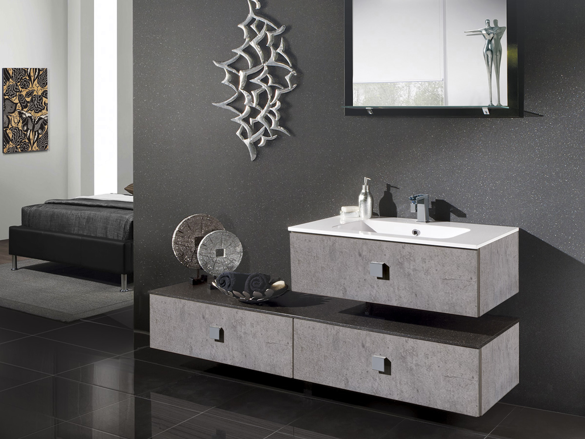 Design Tempo Concrete Bathroom