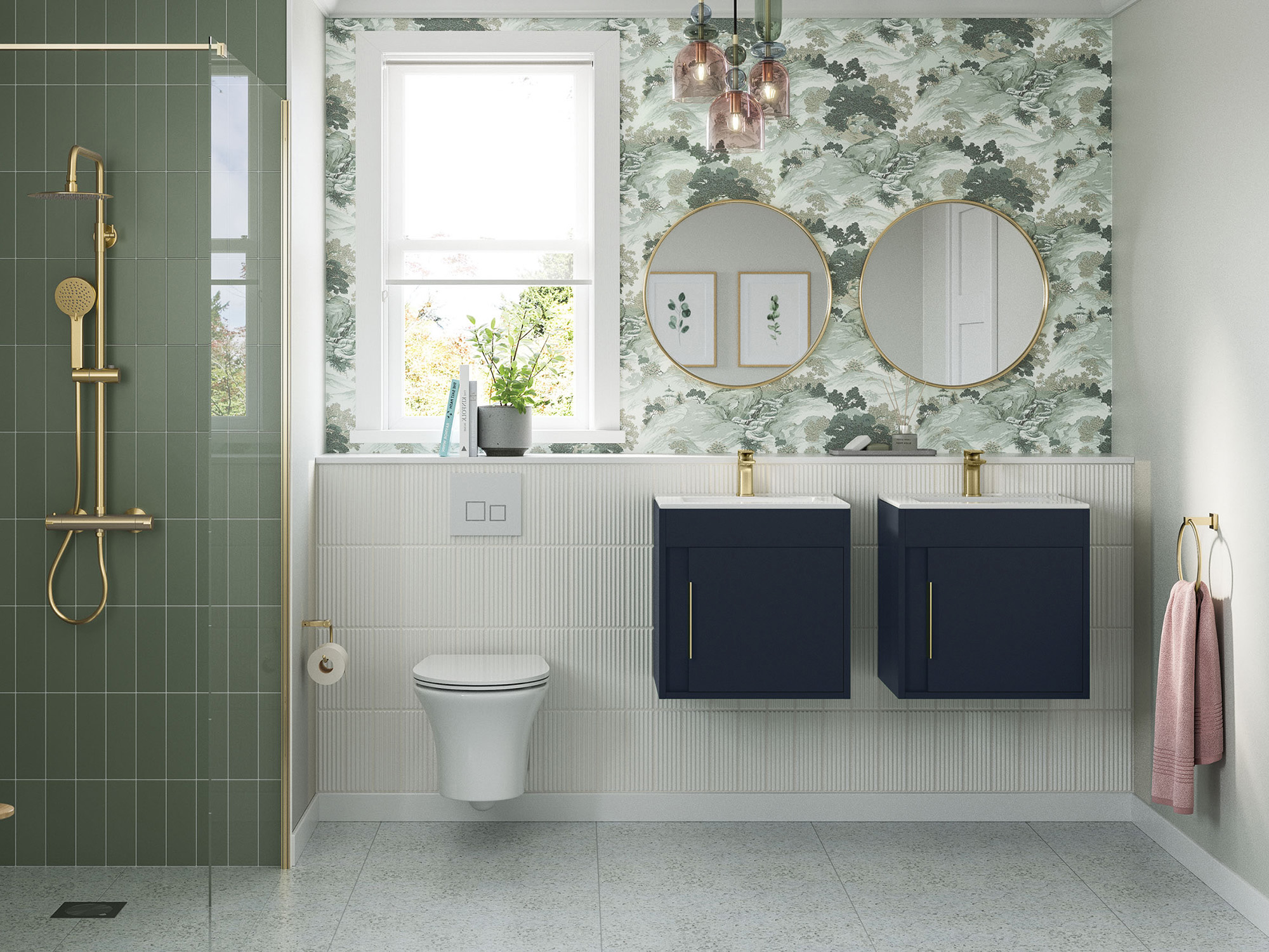 Elements Indigo Blue Bathroom