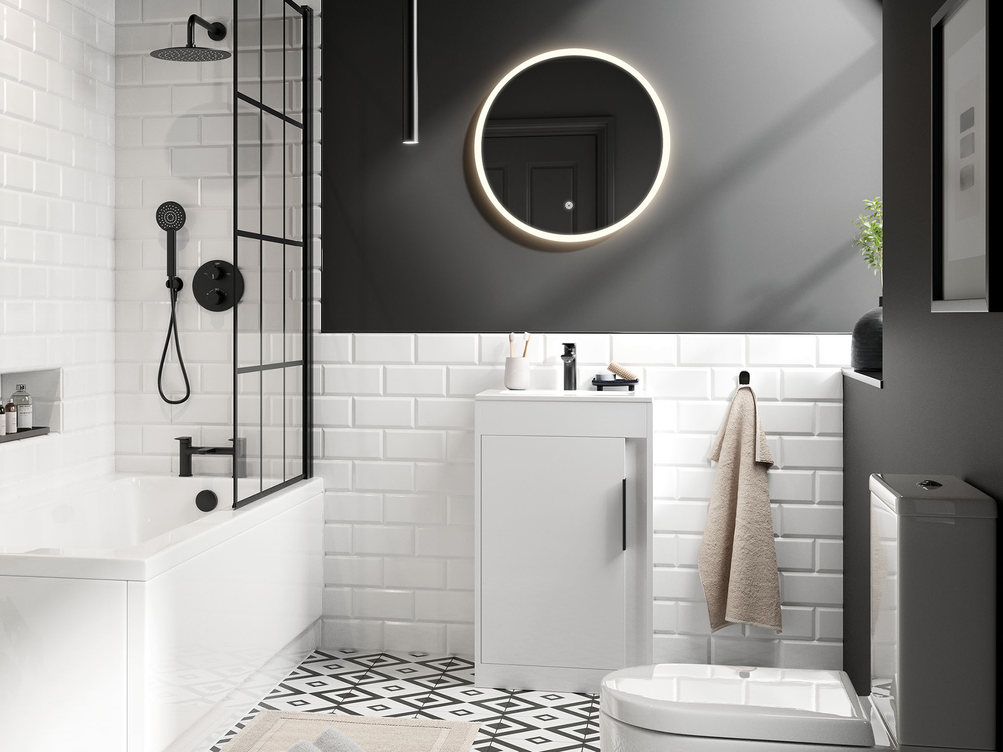 Elements White Bathroom