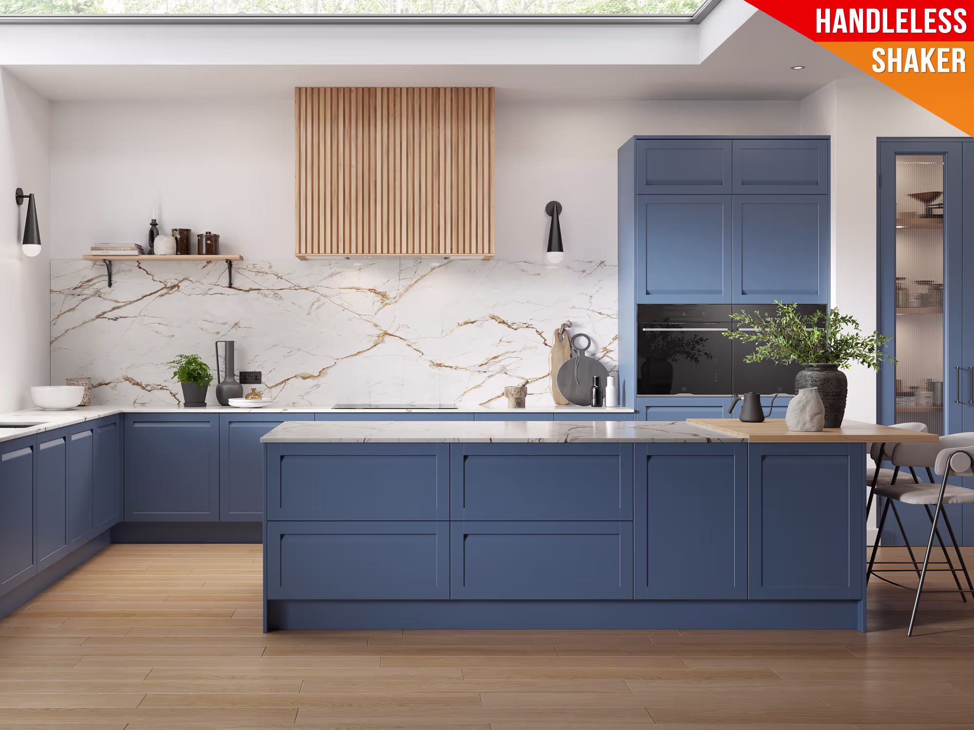 Bowland Tyrolean Blue Kitchen